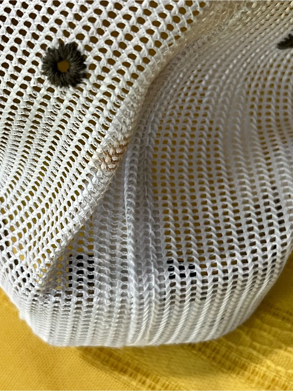 Vtg Signatures “Hunt More Deer” Funny Fish Trucker Hat - Tan/White Mesh Hat